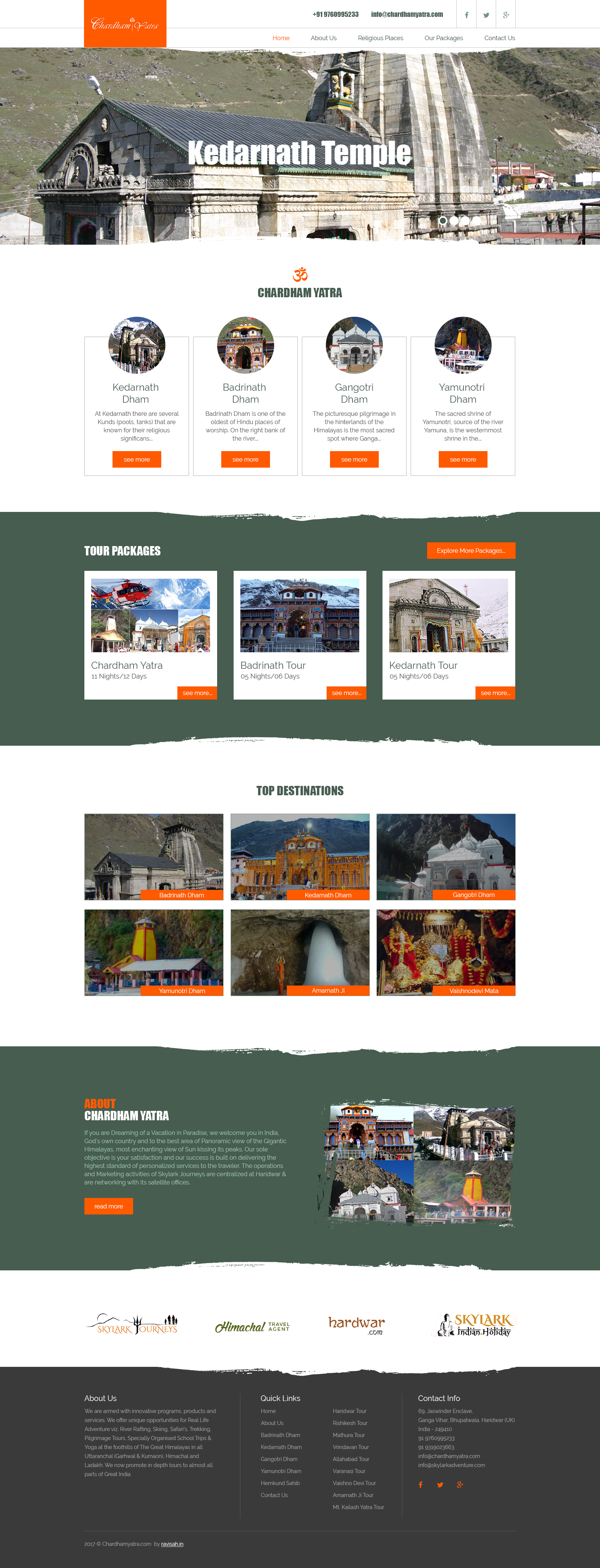 Chardham Yatra Website Design